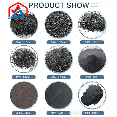 ISO gecertificeerd 90% 88% zuiverheid lage onzuiverheid siliciumcarbide korrel voor precisie gieten