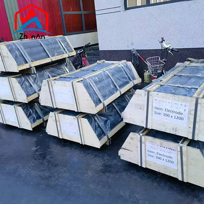 Oven koolstofgrafiet elektroden 600 mm met tepels