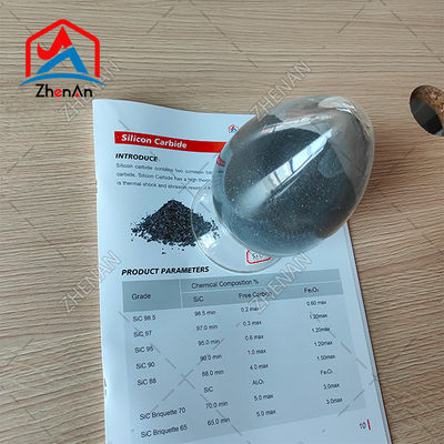 Sic 97,8% Zwart siliciumcarbide / Ferro siliciumcarbide voor beklede slijpstoffen