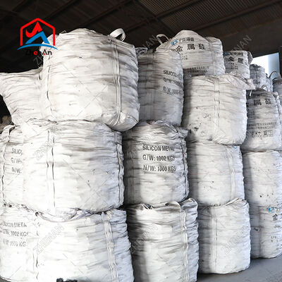 Hoge zuiverheid silicium metaal met gecontroleerde deeltjesgrootte en batch consistentie voor staalindustrie en elektronica