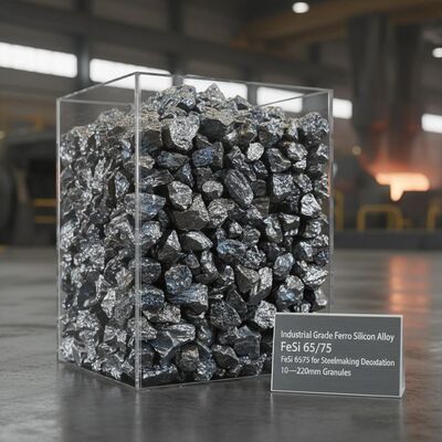 Industriële ferro-siliciumlegering FeSi 65/75 voor de oxidatie van staalproductie met 10 ‰ 220 mm granulaten