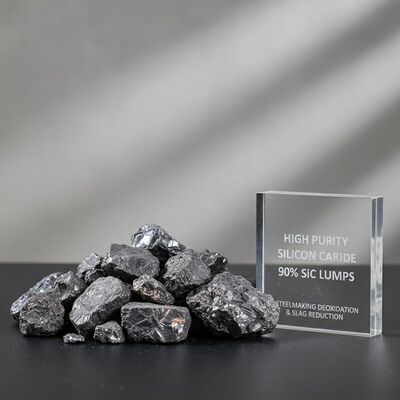 Hoge Zuiverheid 90% SiC Siliciumcarbide Brokken voor Staalproductie Deoxidatie en Slakkenreductie