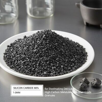 Hoge koolstof siliciumcarbide 88% 1-3 mm Granulaten voor deoxiderende stoffen voor de staalindustrie